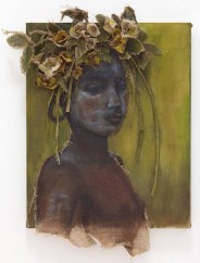 African Youth With Yellow Flower Headdress
